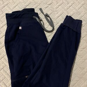 Figs Navy Jogger Pants with Drawstring XXS
